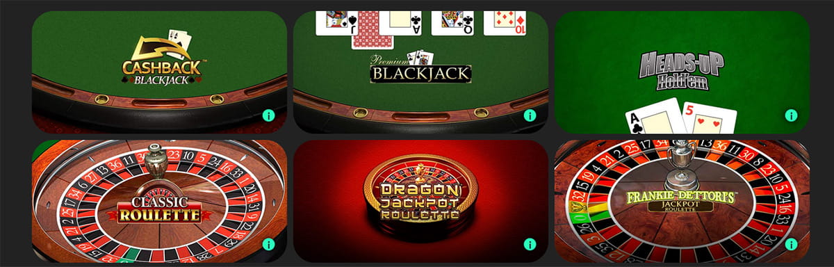 The bet365 Roulette, Blackjack & Other Table Games