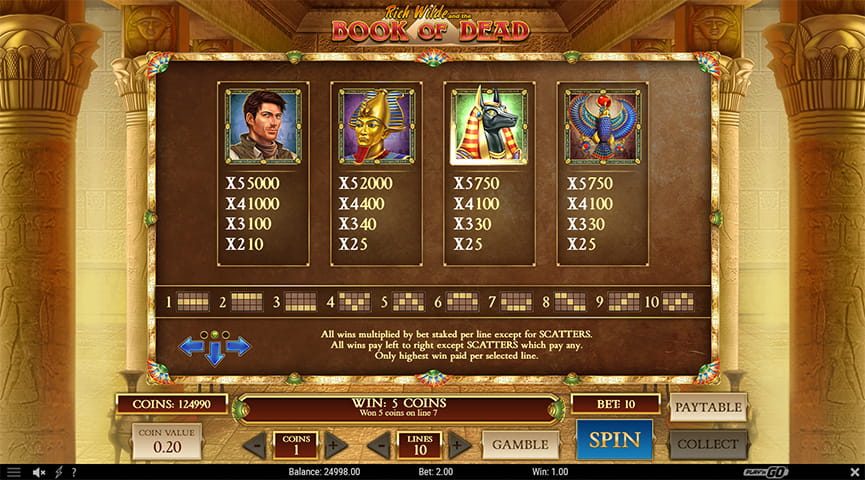 Pros and Cons of the Book of Dead Slot Game