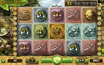 The Gonzo's Quest Slot Game at the Unibet Kenyan Online Casino