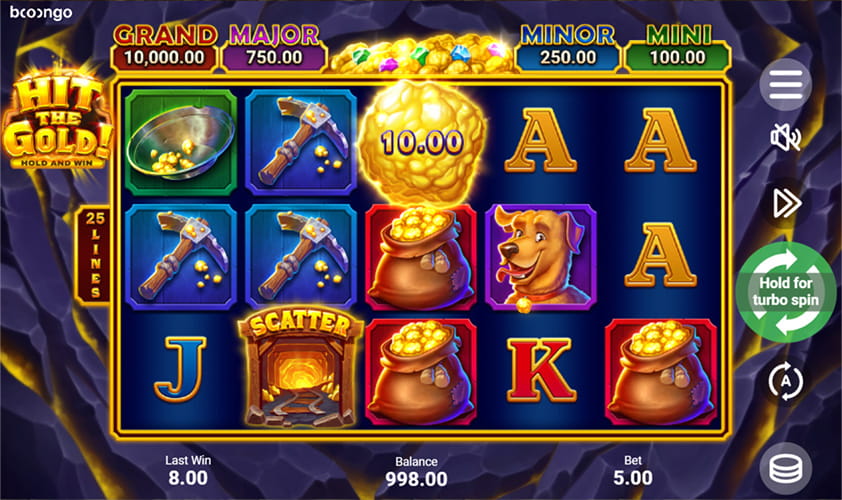 Hit the Gold! Hold and Win play online for free