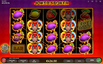 Joker Stoker Slot Bonus game