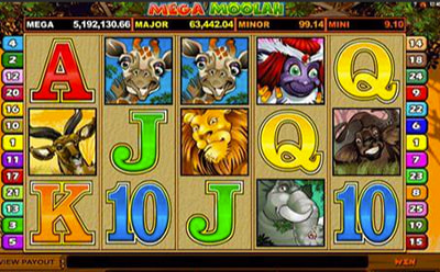 The Mega Moolah Slot Game at the 1XBET Kenyan Online Casino