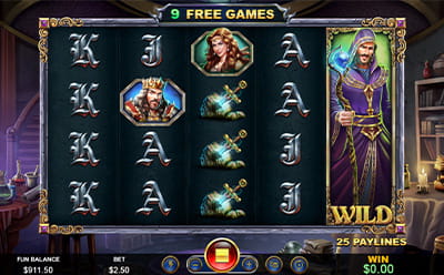 Merlin's Riches Slot Free Spins