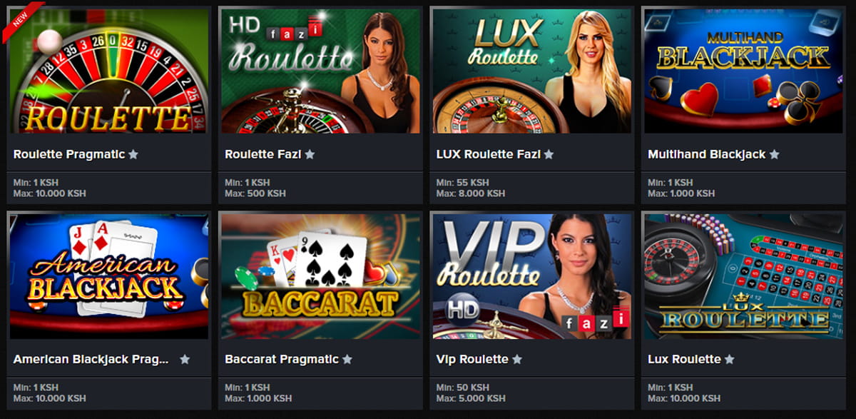 The Mozzart Roulette, Blackjack & Other Table Games