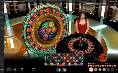 Spread Bet Roulette Live Casino Game by Playtech Played in Kenya